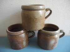 lot anciens pots grès déco