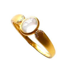Naturel Blanc Lune Bague