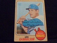 LEN GABRIELSON 1968 TOPPS