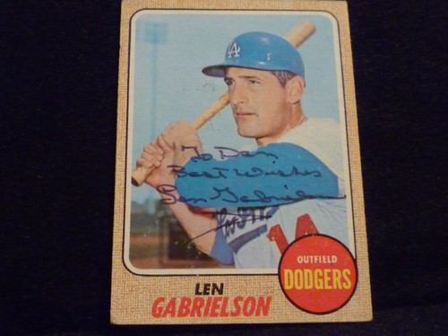 Len gabrielson 1968 topps - len,