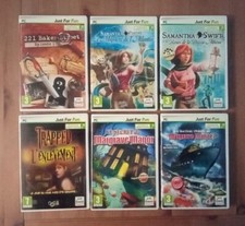 6 JEUX PC Just For Games (idem Big Fish) Objets Cachés Aventures - Comme NEUF