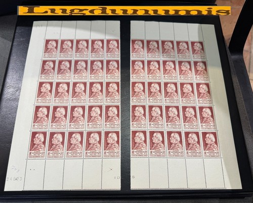 Planche timbre 748 50 - planche,