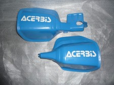 protèges mains vintage gauche et droit ACERBIS bleu et blanc 