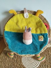Doudou plat âne cheval - , rond