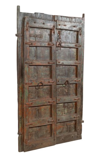 Portail ancien bois massif - en,