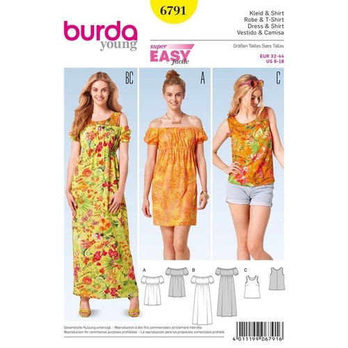 6791 patron burda creations - burda,