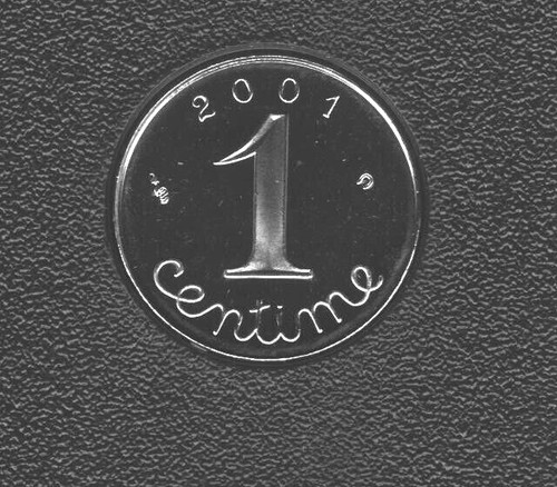 Centime 2001 epi fdc sortie - 2001,