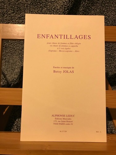 Betsy jolas enfantillages - betsy,