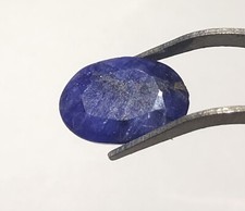 Saphir bleu naturel taille Ovale 6,20 carats