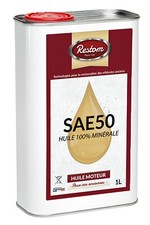 Restom - Huile moteur pour véhicules anciens SAE 50 - 1L