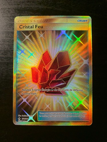 Carte pokémon cristal feu - pokémon,