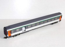 MOUGEL HO 1008 VOITURE CORAIL MIXTE VOYAGEUR 2e Cl WAGON BAGAGE AMENAGÉ + FEU AR