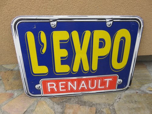 Plaque renault expo - renault, l