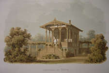 Lithographie Pavillon de