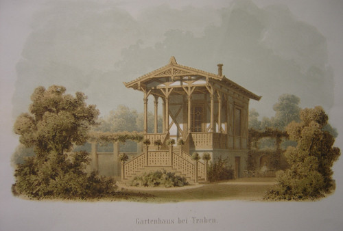 Lithographie pavillon - lithographie, de