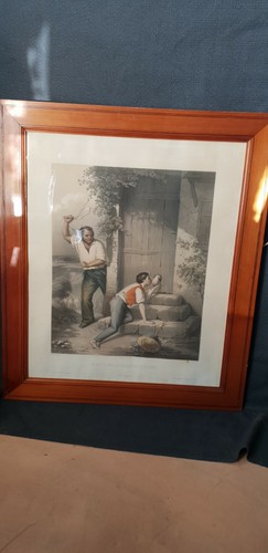 Gravure couleur anglaise - couleur,