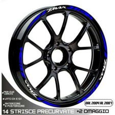 Set Profile Stickers Autocollant Blanc Bleu Yamaha 500 T-Max 2004-2007