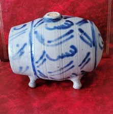  Vinaigrier en grès vernissé d’Alsace - Epoque : 19e siècle