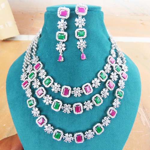 Parure collier rangs - parure,