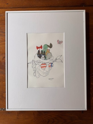 Dessin original signé - dessin,