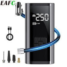 Pompe à Air Sans Fil 150Psi pour Voiture, Moto, Vélo - Gonfleur Électrique Led