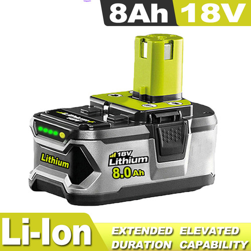 18v pour ryobi batterie 0ah - batterie, 8,0ah