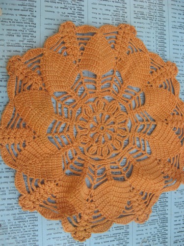 Napperon vintage orange - vintage, au