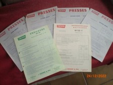 LOT  DE  6  TARIFS  PRESSES - ENSILEUSE - MOISSONNEUSE   FAHR  1970/71