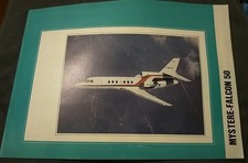 Dépliant Publicitaire 21x30cm Aviation Civile DASSAULT 1979 MYSTERE FALCON 50