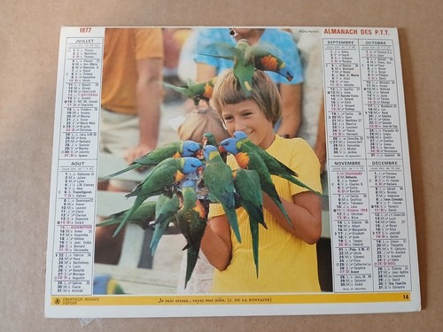 Calendrier ptt almanach - ptt,
