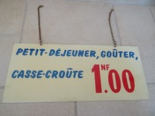 plaque en tole pub étiquette