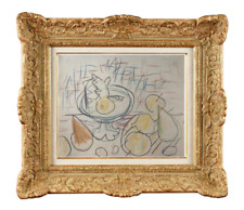 CLAUDE BONIN-PISSARRO (1921-2021) SUPERBE NATURE MORTE AUX FRUITS FAUVISTE (35)