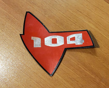 autocollant sticker  ancien mobylette PEUGEOT 104  années 60/70 oldies vintage