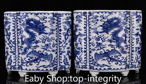 Bleu blanc porcelaine - "bleu,
