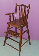 -VERITABLE CHAISE D'ENFANT début 1900 EN bois façon BAMBOU Idéale pour POUPEE