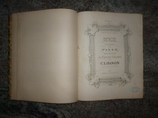 ANCIENNE PARTITION METHODE ELEMENTAIRE DE PIANO VIRTUOSE par C. L. HANON 1878