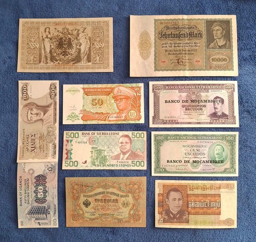Lot billets monde banque - lot, de