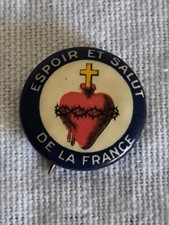 Broche Espoir et Salut de la France   Scout De France  2x2x0.4 cm