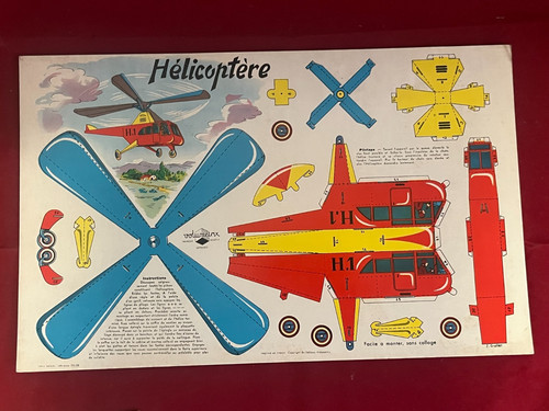 Hélicoptère modèle déposé