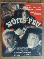 Dossier de Presse NUITS DE FEU Marcel L'HERBIER Gaby MORLAY Victor FRANCEN