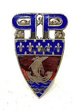Ancien Insigne de Képi ou Casque Adrian Police de Paris ww2