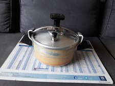 ANCIENNE COCOTTE SEB 4,5 LITRES ALU MARRON NON INDUCTION 09 83