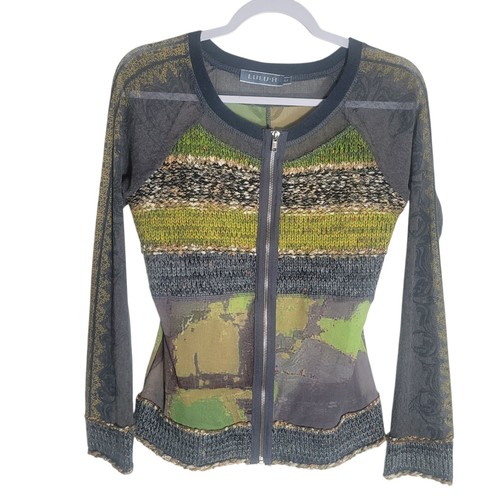 Lulu sheer knit full zip - lulu,