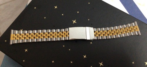 Bracelet acier plaque - plaque, or