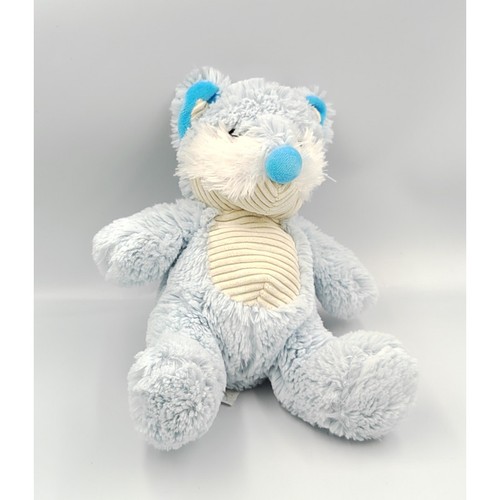 Doudou chat renard - , bleu