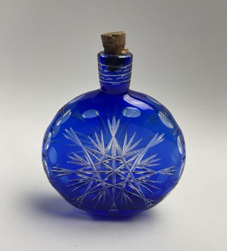 Ancienne flasque cristal - ancienne, en