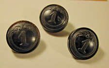 RARE BOUTON:1° REGIMENT D'INFANTERIE de LIGNE-CORNE noire.22mm TW&W XIX* L'UNITE
