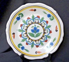 Assiette décorative en faïence XIXéme siècle