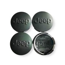 For JEEP 4x64mm Grand Cherokee Hubcaps Enjoliveurs de moyeu Compas Noir mat