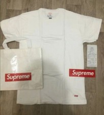 t shirt supreme blanc tagless(